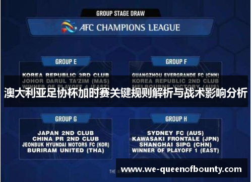 澳大利亚足协杯加时赛关键规则解析与战术影响分析